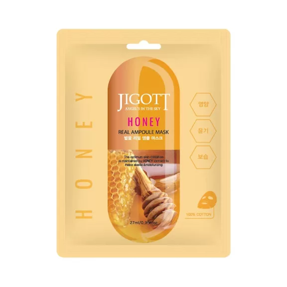 JIGOTT Real Ampoule tápláló maszk méz kivonattal JIGOTT Real Ampoule tápláló maszk méz kivonattal