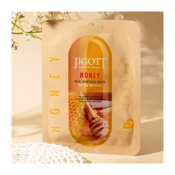 JIGOTT Real Ampoule tápláló maszk méz kivonattal JIGOTT Real Ampoule tápláló maszk méz kivonattal