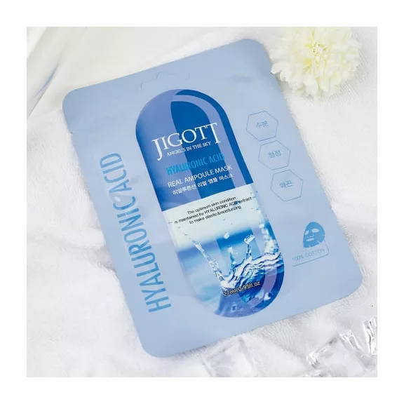 JIGOTT Real Ampoule hidratáló maszk hialuronsavval