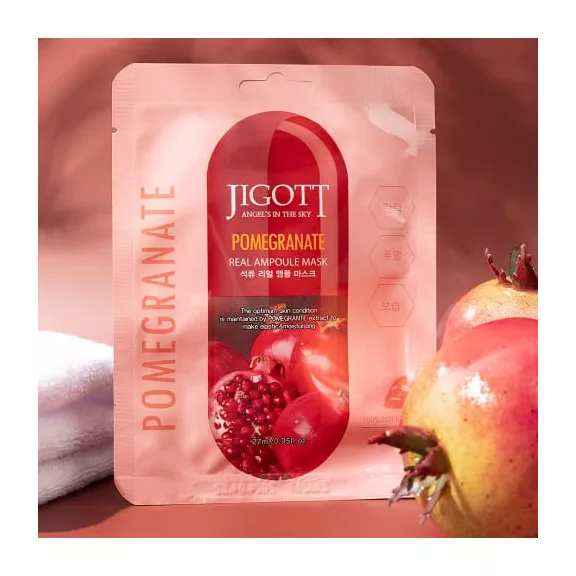 JIGOTT Real Ampoule vitalizáló maszk gránátalma kivonattal JIGOTT Real Ampoule vitalizáló maszk gránátalma kivonattal