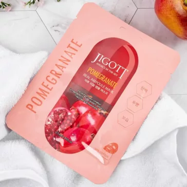   JIGOTT Real Ampoule vitalizáló maszk gránátalma kivonattal