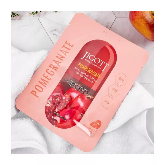 JIGOTT Real Ampoule vitalizáló maszk gránátalma kivonattal JIGOTT Real Ampoule vitalizáló maszk gránátalma kivonattal