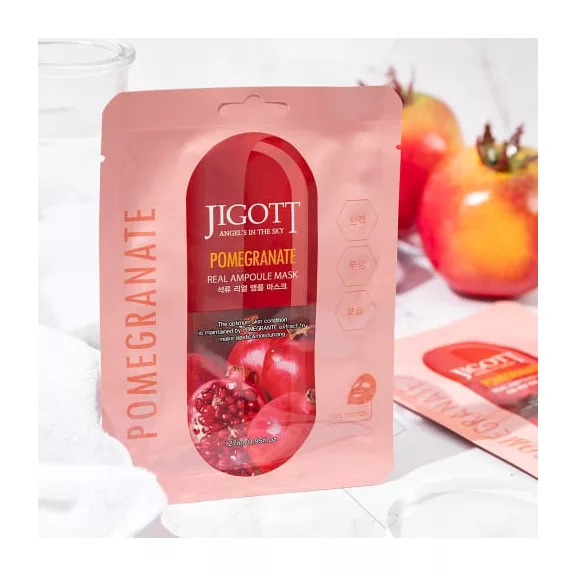 JIGOTT Real Ampoule vitalizáló maszk gránátalma kivonattal JIGOTT Real Ampoule vitalizáló maszk gránátalma kivonattal