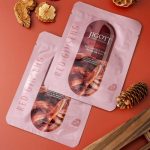 JIGOTT Real Ampoule öregedésgátló maszk vörös ginzeng kivonattal (10 darab)