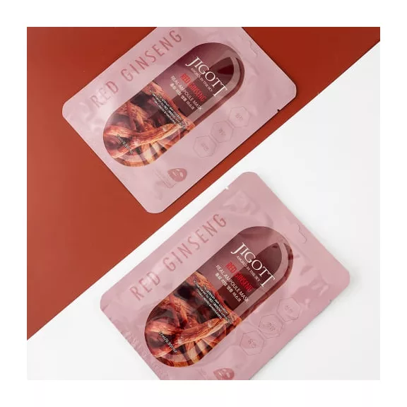 JIGOTT Real Ampoule öregedésgátló maszk vörös ginzeng kivonattal (10 darab) JIGOTT Real Ampoule öregedésgátló maszk vörös ginzeng kivonattal (10 darab)