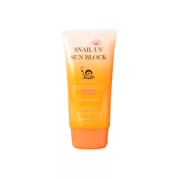 JIGOTT Snail bőrápoló, vízálló fényvédő krém csigamucin kivonattal SPF50+ PA+++ JIGOTT Snail bőrápoló, vízálló fényvédő krém csigamucin kivonattal SPF50+ PA+++