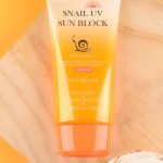 JIGOTT Snail bőrápoló, vízálló fényvédő krém csigamucin kivonattal SPF50+ PA+++