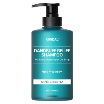   KUNDAL Dandruff Relief Alma Zöld tea korpásodás elleni sampon peptidekkel 500 ml