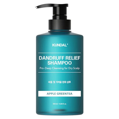 KUNDAL Dandruff Relief Alma Zöld tea korpásodás elleni sampon peptidekkel 500 ml