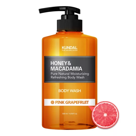KUNDAL Honey&Macadamia Pink Grapefruit tusfürdő Aloe vera kivonattal 500 ml KUNDAL Honey&Macadamia Pink Grapefruit tusfürdő Aloe vera kivonattal 500 ml