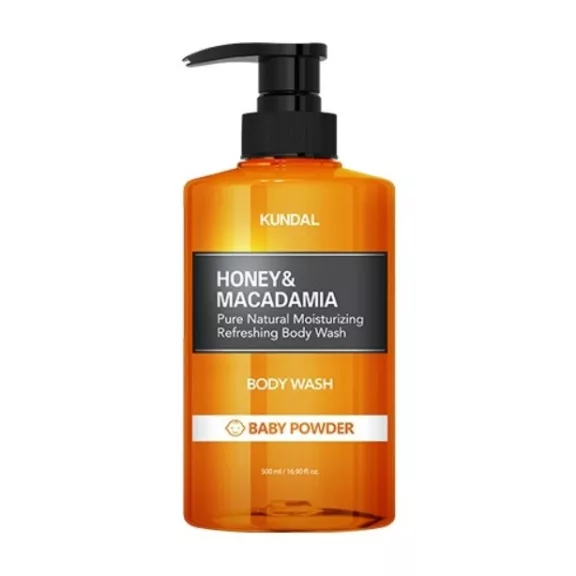 KUNDAL Honey&Macadamia Baby Powder tusfürdő Aloe vera kivonattal 500 ml KUNDAL Honey&Macadamia Baby Powder tusfürdő Aloe vera kivonattal 500 ml