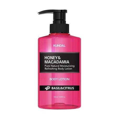 KUNDAL Honey&Macadamia Bazsalikom & Citrus testápoló lotion Aloe vera kivonattal 500 ml