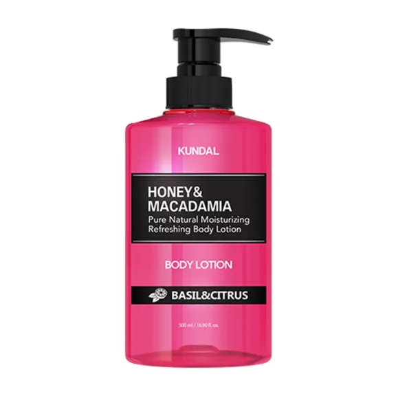 KUNDAL Honey&Macadamia Bazsalikom & Citrus testápoló lotion Aloe vera kivonattal 500 ml KUNDAL Honey&Macadamia Bazsalikom & Citrus testápoló lotion Aloe vera kivonattal 500 ml