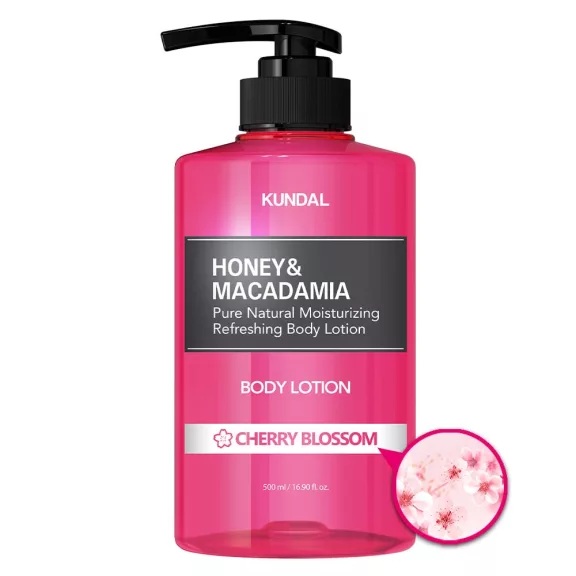 KUNDAL Honey&Macadamia Cseresznyevirág testápoló lotion Aloe vera kivonattal 500 ml