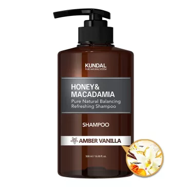   KUNDAL Honey&Macadamia Amber Vanilla sampon proteinnel és 32 féle természetes növényi kivonattal 500 ml