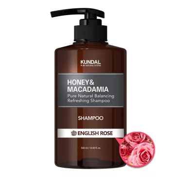   KUNDAL Honey&Macadamia Angol Rózsa sampon proteinnel és 32 féle természetes növényi kivonattal 500 ml