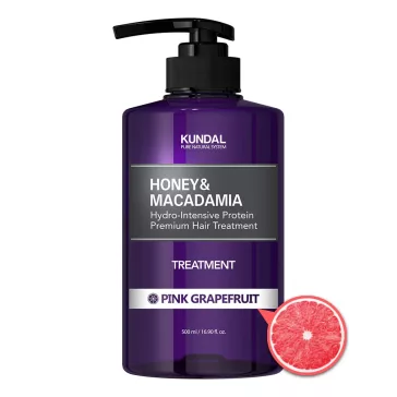   KUNDAL Honey&Macadamia Pink Grapefruit intenzív, proteines hajápoló balzsam 29 féle természetes növényi kivonattal 500 ml
