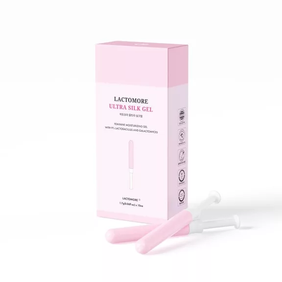 LACTOMORE Ultra Silk intim hidratálógél hüvelyszárazságra, 10 × 1,7 g applikátor