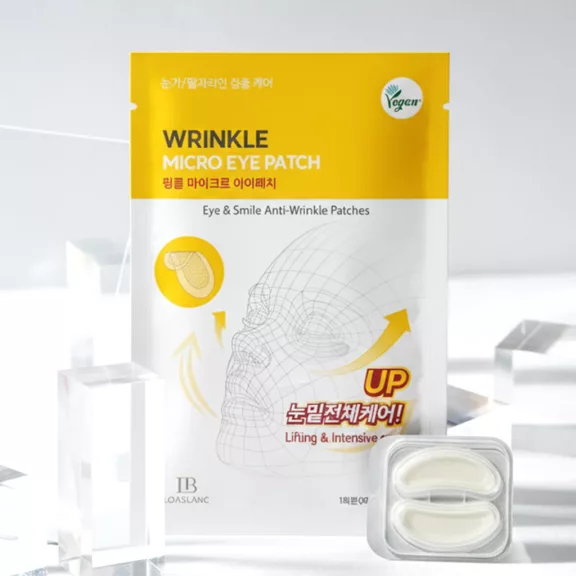 LOABLANC Wrinkle Free ránctalanító mikrotűs szemkörnyékápoló tapasz feszesítő összetevőkkel