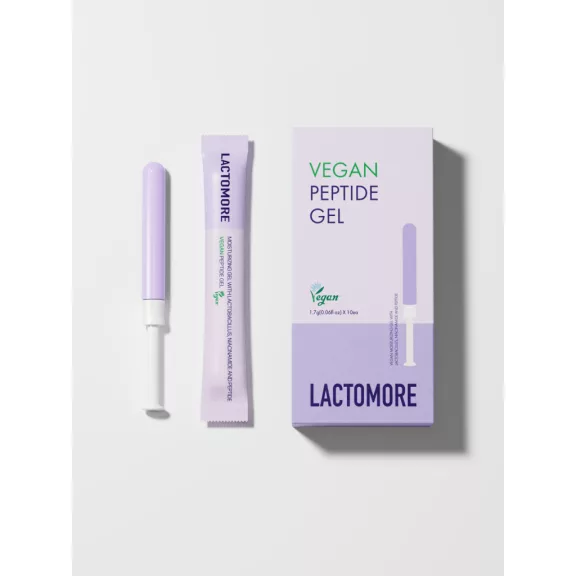 LACTOMORE Vegan Peptide intim hidratálógél hüvelyszárazságra, 10 × 1,7 g applikátor