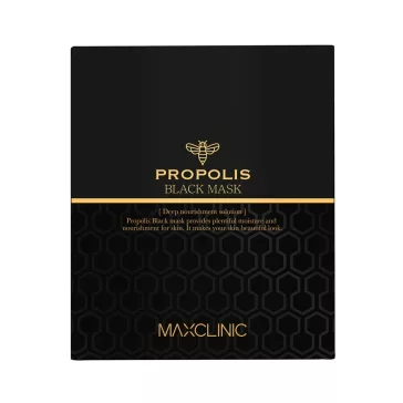   MAXCLINIC Propolis Black hidratáló és tápláló maszk propolisz kivonattal (4 darab) - Megújult