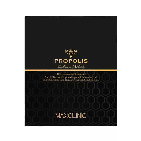MAXCLINIC Propolis Black hidratáló és tápláló maszk propolisz kivonattal (4 darab) - Megújult MAXCLINIC Propolis Black hidratáló és tápláló maszk propolisz kivonattal (4 darab) - Megújult