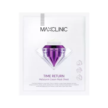   MAXCLINIC Time Return Melatonin ránctalanító, bőrszín-kiegyenlítő krémes maszk melatoninnal