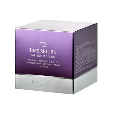   MAXCLINIC Time Return Melatonin ránctalanító, bőrszín-kiegyenlítő éjszakai krém melatoninnal - Megújult