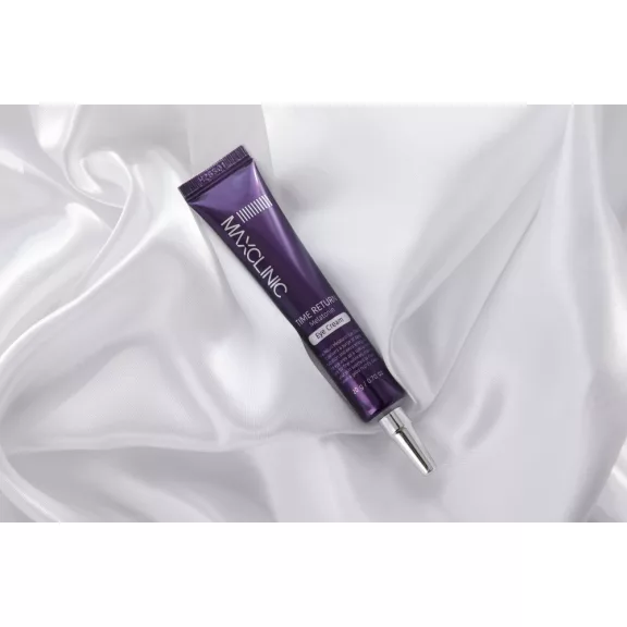 MAXCLINIC Time Return Melatonin ránctalanító, bőrszín-kiegyenlítő éjszakai szemkörnyékápoló krém melatoninnal MAXCLINIC Time Return Melatonin ránctalanító, bőrszín-kiegyenlítő éjszakai szemkörnyékápoló krém melatoninnal