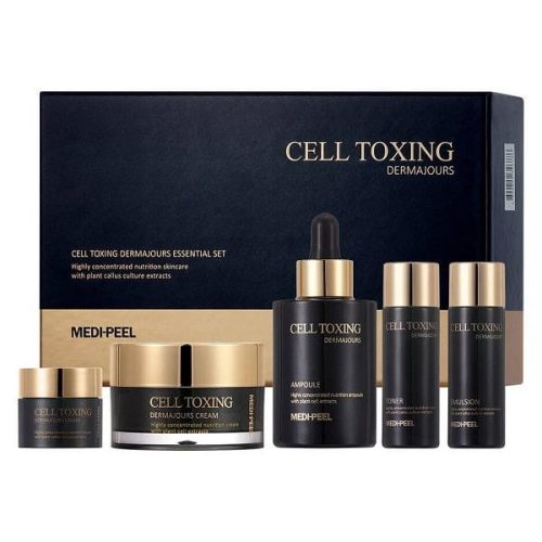 MEDI-PEEL Cell Toxing Dermajours ránctalanító szett növényi őssejtekkel (tonik + emulzió + szérum + krém)