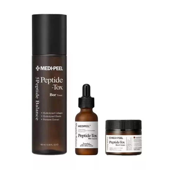 MEDI-PEEL Peptide-Tox Bor öregedésgátló szett 5 féle peptiddel (tonik, szérum, krém) MEDI-PEEL Peptide-Tox Bor öregedésgátló szett 5 féle peptiddel (tonik, szérum, krém)