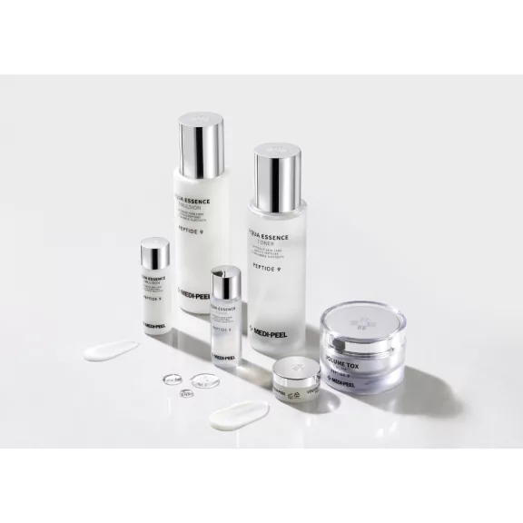 MEDI-PEEL Peptide 9 Premium feszesítő szett 9 féle peptiddel (250 ml + 30 ml tonik, 250 ml + 30 ml emulzió, 50 g + 10 g krém) MEDI-PEEL Peptide 9 Premium feszesítő szett 9 féle peptiddel (250 ml + 30 ml tonik, 250 ml + 30 ml emulzió, 50 g + 10 g krém)