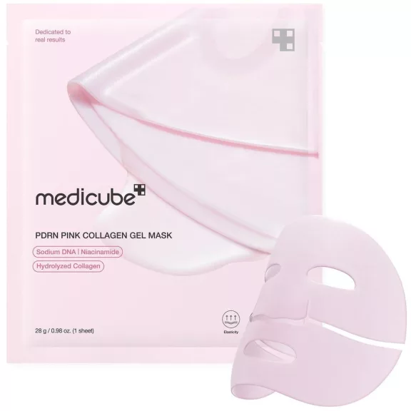 MEDICUBE PDRN Pink öregedésgátló hidrogél maszk PDRN tartalommal és kollagénnel