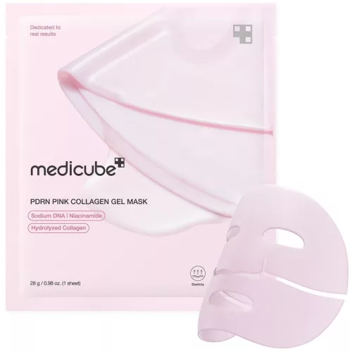 MEDICUBE PDRN Pink öregedésgátló hidrogél maszk PDRN tartalommal és kollagénnel (4 darab)