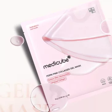   MEDICUBE PDRN Pink öregedésgátló hidrogél maszk PDRN tartalommal és kollagénnel (4 darab)