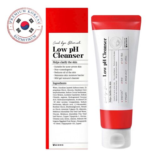 MIZON Good Bye Blemish Low pH bőrnyugtató arctisztító hab pattanásos bőrre