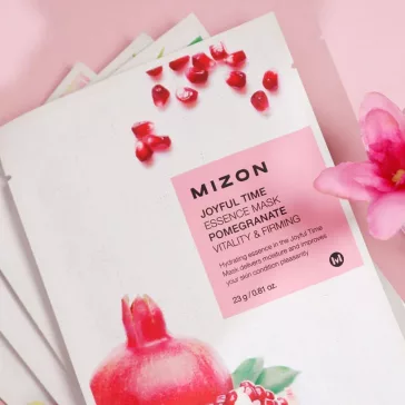   MIZON Joyful Time vitalizáló és feszesítő hatású esszenciális maszk gránátalma kivonattal