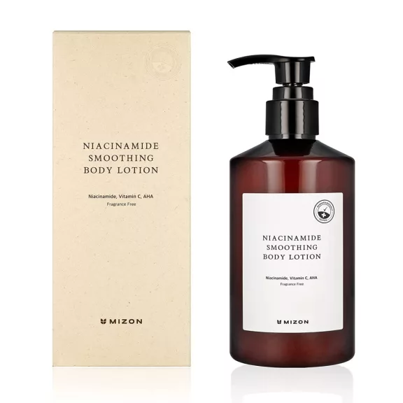 MIZON Niacinamide Smoothing bőrfehérítő testápoló lotion 10% niacinamiddal 300 ml MIZON Niacinamide Smoothing bőrfehérítő testápoló lotion 10% niacinamiddal 300 ml