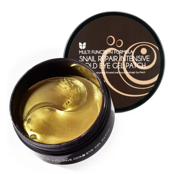MIZON Snail Repair Intensive Gold feszesítő szemkörnyékápoló tapasz csigamucin kivonattal és peptidekkel MIZON Snail Repair Intensive Gold feszesítő szemkörnyékápoló tapasz csigamucin kivonattal és peptidekkel