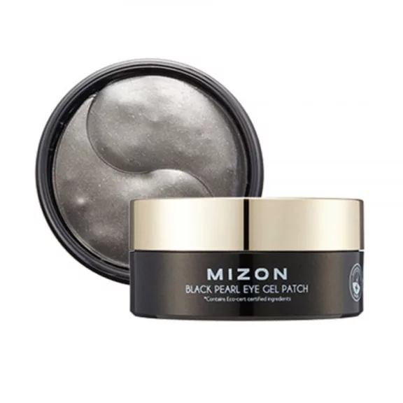 MIZON Black Pearl feszesítő szemkörnyékápoló tapasz fekete karikákra fekete gyöngy kivonattal MIZON Black Pearl feszesítő szemkörnyékápoló tapasz fekete karikákra fekete gyöngy kivonattal