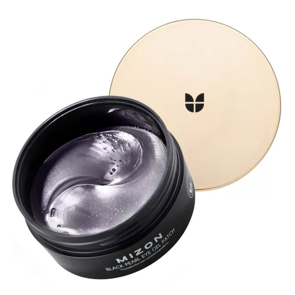 MIZON Black Pearl feszesítő szemkörnyékápoló tapasz fekete karikákra fekete gyöngy kivonattal MIZON Black Pearl feszesítő szemkörnyékápoló tapasz fekete karikákra fekete gyöngy kivonattal