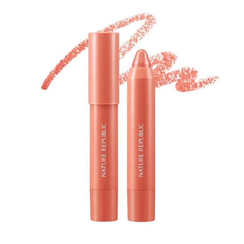 NATURE REPUBLIC By Flower Eco Crayon Lip Velvet - 02 Pink Breeze