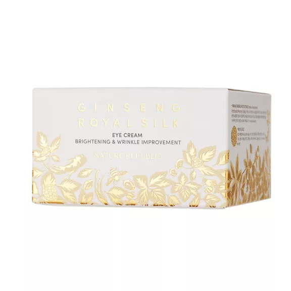 NATURE REPUBLIC Ginseng Royal Silk öregedésgátló szemkörnyékápoló krém vörös ginzeng kivonattal NATURE REPUBLIC Ginseng Royal Silk öregedésgátló szemkörnyékápoló krém vörös ginzeng kivonattal