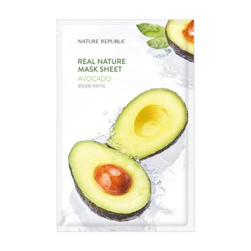 NATURE REPUBLIC Real Nature hidratáló és tápláló maszk avokádó kivonattal