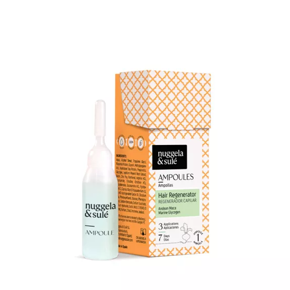 NUGGELA & SULÉ hajregeneráló ampulla elvékonyodott hajra 10 ml (1 hetes kúra) NUGGELA & SULÉ hajregeneráló ampulla elvékonyodott hajra 10 ml (1 hetes kúra)