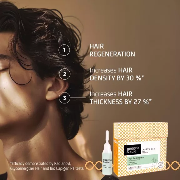 Nuggela & Sulé hajregeneráló ampulla 4 x 10 ml, 1 hónapos kúra Nuggela & Sulé hajregeneráló ampulla 4 x 10 ml, 1 hónapos kúra