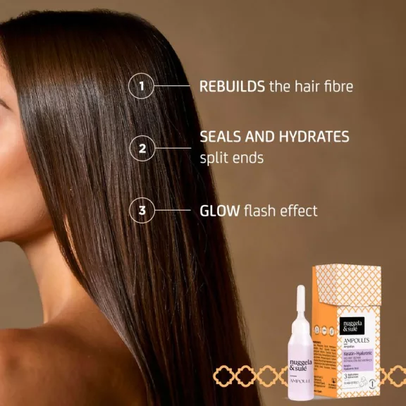NUGGELA & SULÉ keratin-visszapótló ampulla sérült hajra 10 ml NUGGELA & SULÉ keratin-visszapótló ampulla sérült hajra 10 ml