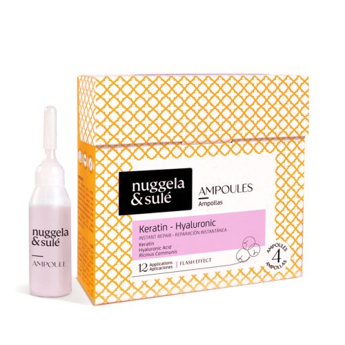 NUGGELA & SULÉ keratin-visszapótló ampulla sérült hajra 4 x 10 ml (1 hónapos kúra)