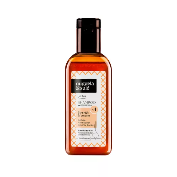 NUGGELA & SULÉ Nº1 hajerősítő és volumennövelő sampon minden hajtípusra 100 ml NUGGELA & SULÉ Nº1 hajerősítő és volumennövelő sampon minden hajtípusra 100 ml