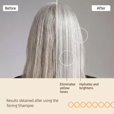NUGGELA & SULÉ Toning Shampoo színhelyreállító sampon szőke és ősz hajra, 250 ml